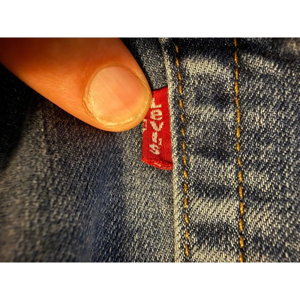 Levi's Performance 511 Slim Jeans Mens 29x32 Blue Red Tab Denim Pants